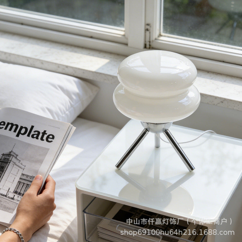 Ripple Glass Tripod Table Lamp - supplier product photograph