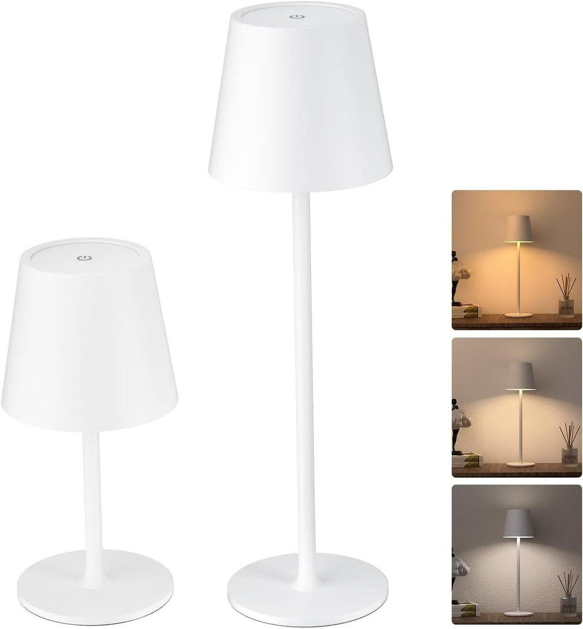 Square Base Cordless Table Lamp